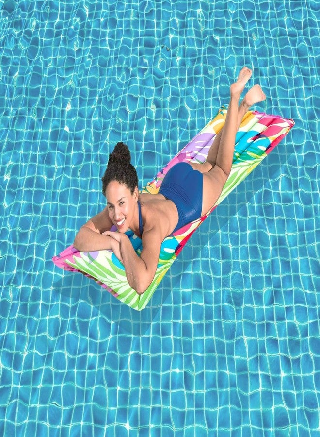 Whixant Inflatable Floating Fashion Mat: Durable Vinyl - 2 Air Chambers - 220lb Weight Capacity - Style May Vary - One Mat - Image 2